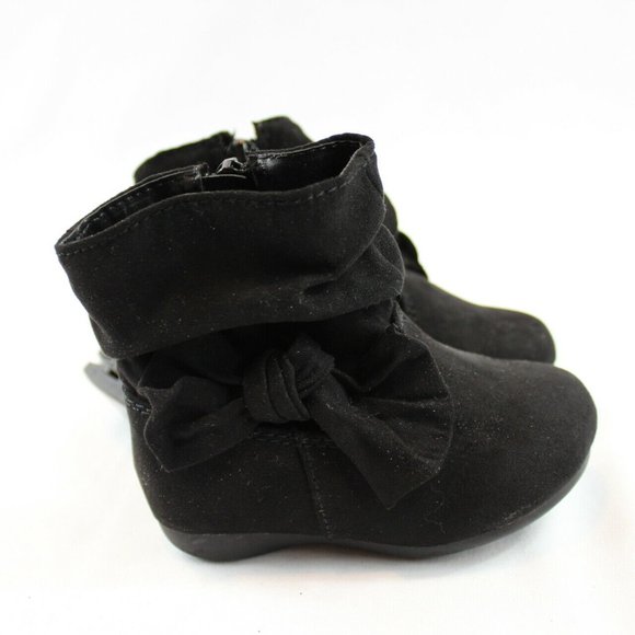 baby girl black boots size 4